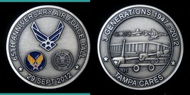 NEAT U.S. AIR FORCE 65th Anniversary challenge coin "3 Generations 1947 - 2012" - $14.84