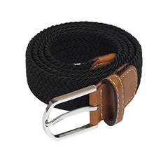 Black Temptation Fashion Belt Elastic Woven Belt Casual Belt Unisex - $15.18