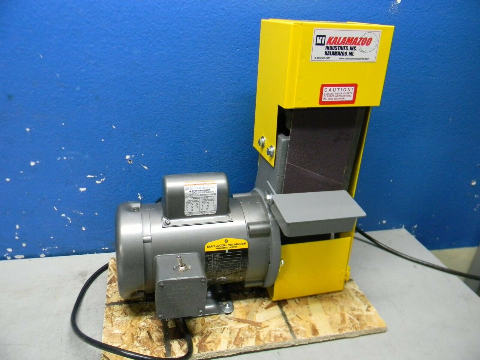 Kalamazoo Horizontal Vertical Belt Sanding Machine 36" x 4" 110V 1PH