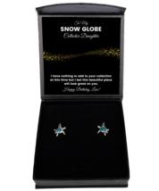 Snow Globe Collector Daughter Earrings Birthday Gifts - Turtle Ear Rings  - $49.95