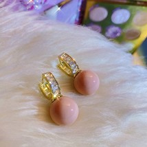 New Fashion Lovely Sweet Pearl Drop Earrings Contracted Korean Temperament Geome - $13.14