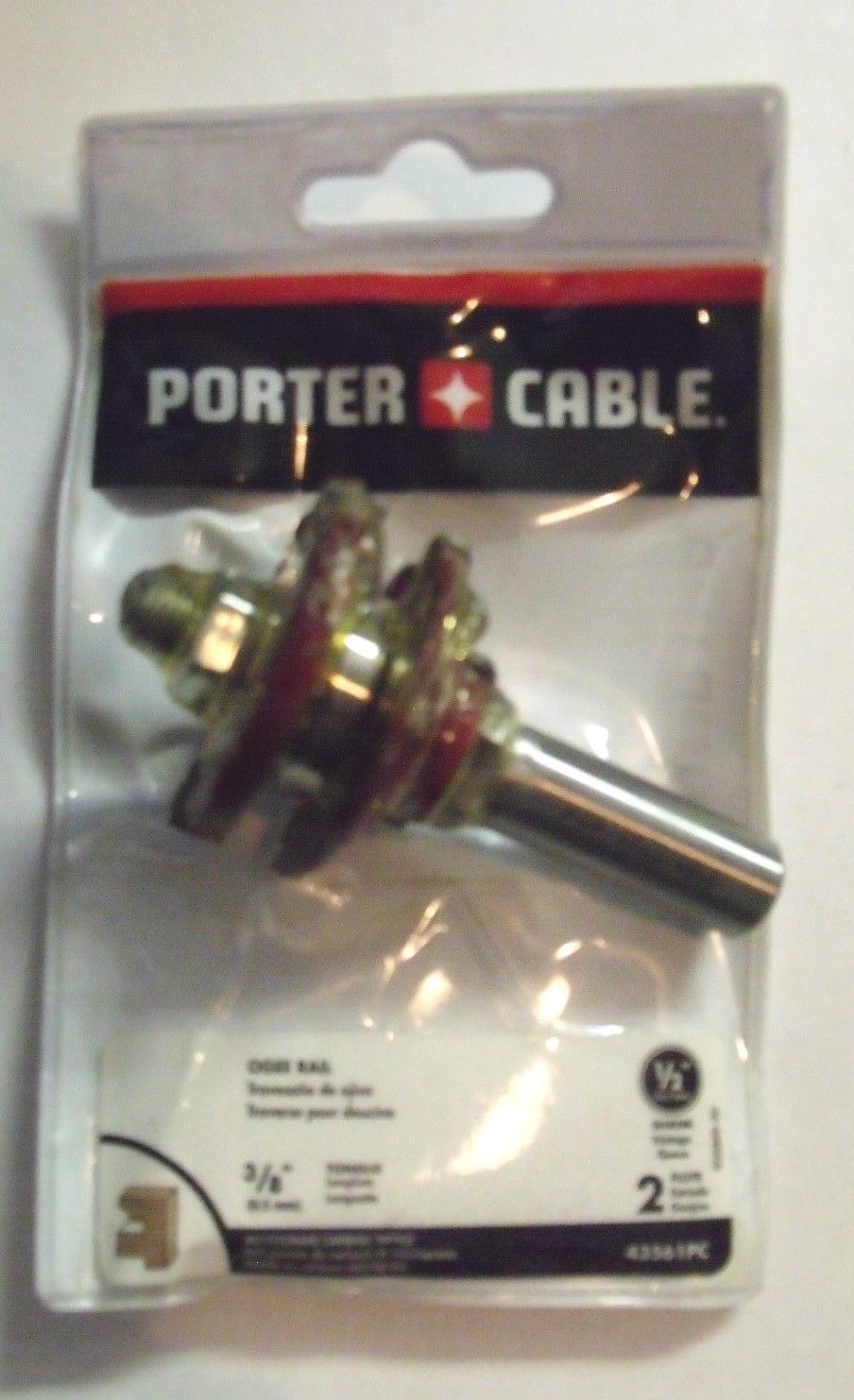 Porter Cable 43561PC 3/8" Tongue Ogee Rail Router Bit 1/2" Shank - $23.76