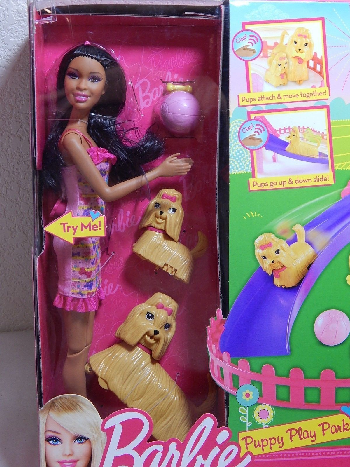 barbie puppy slide and swing