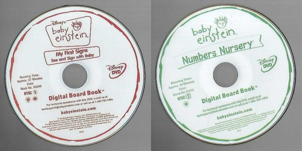 Baby Einstein Digital Board Book DVD Collection of Lot of 22 Discs