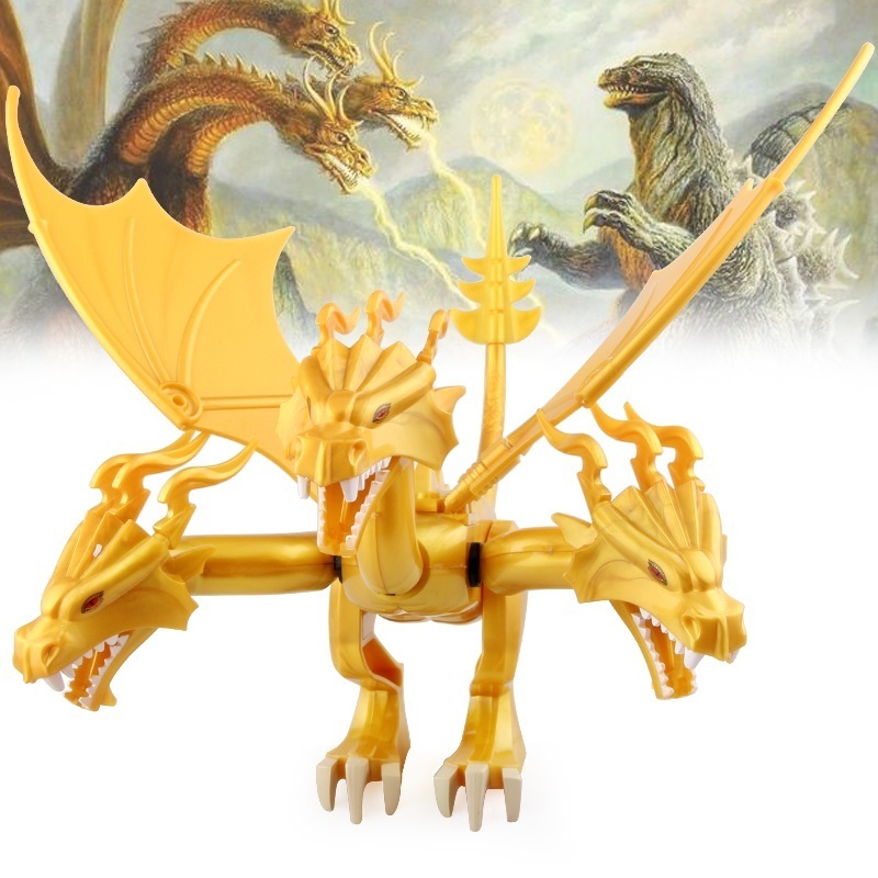 4pcs/set Ghidorah and Burning Godzilla King of the Monsters Lego ...