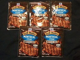 Lot Of 5 Mc Cormick Grill Mates Montreal Steak Marinade Mix - $9.50