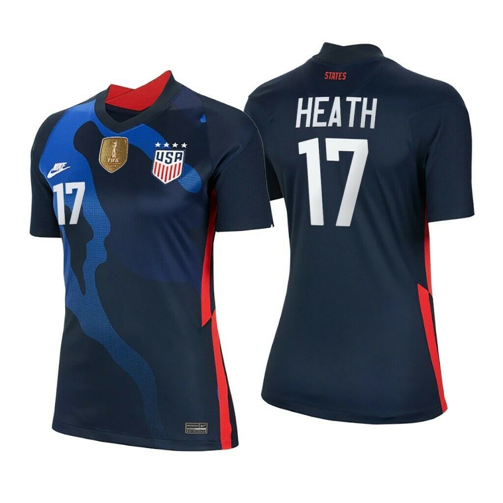 NIKE TOBIN HEATH USA 2020 2021 USWNT 4 STAR WOMENS BLUE ...