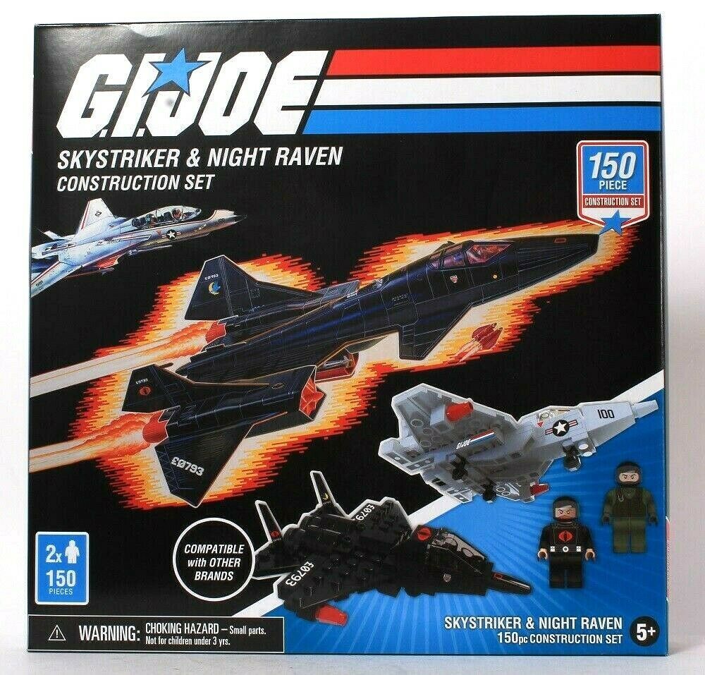 Hasbro GI Joe Skystriker & Night Raven 150 Pieces Construction Set Age ...