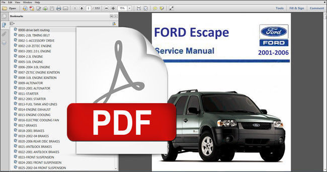 ford escape 2005 repair manual pdf