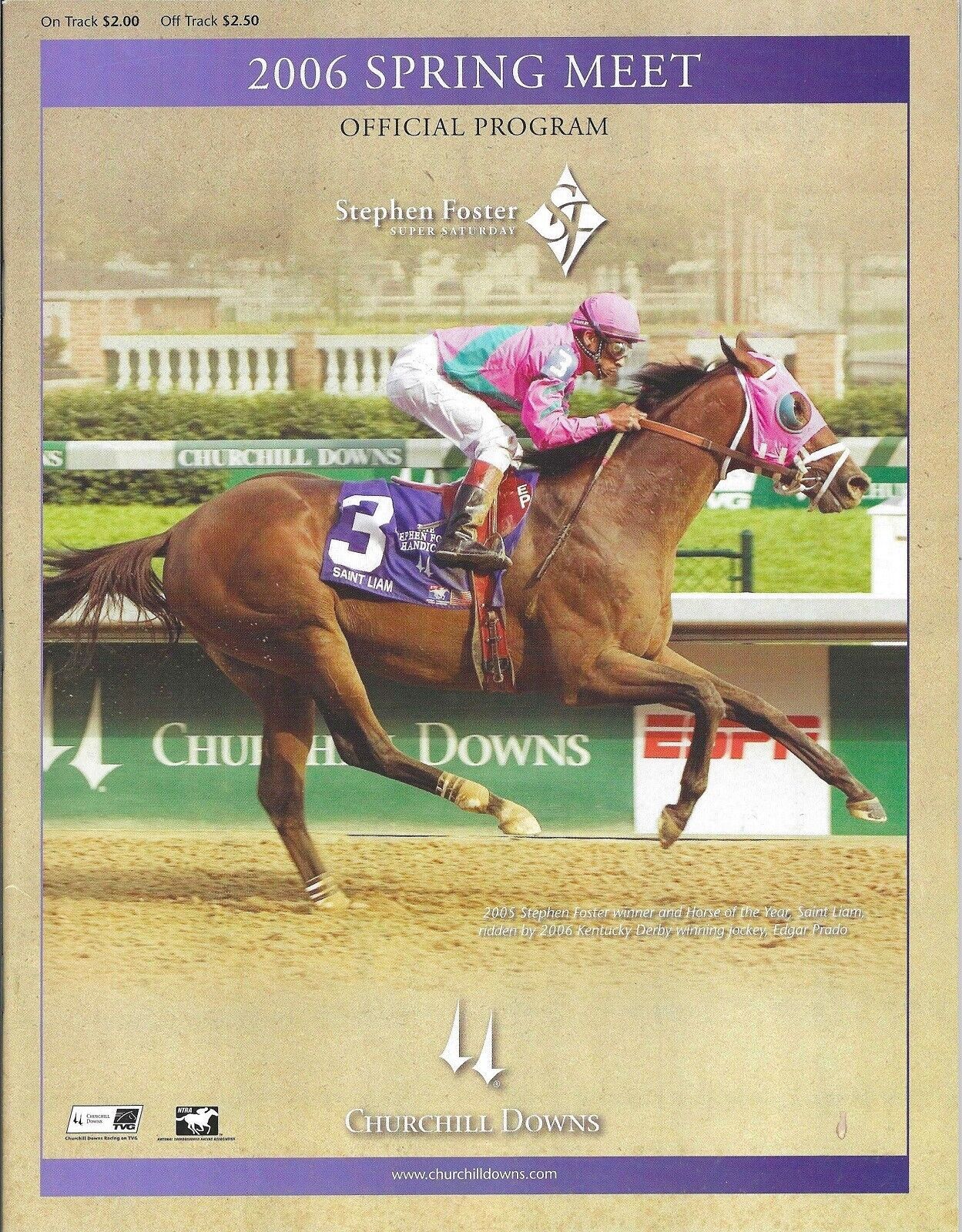 2006 - July 3rd - Churchill Downs program in MINT Condition - Horse Racing