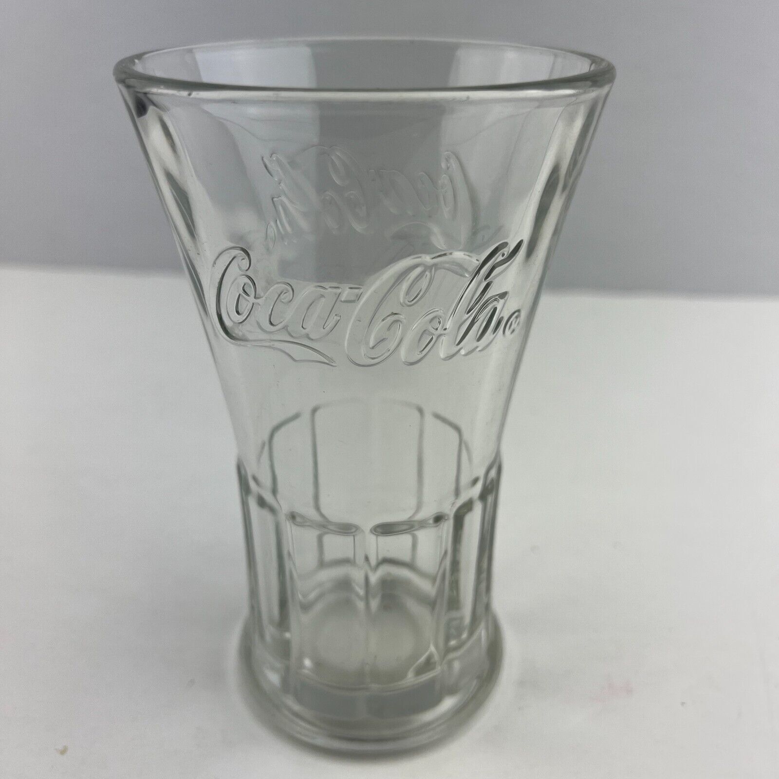 CocaCola Coke Libbey Heavy Flute Tumbler Ice Cream Float Soda Drinking
