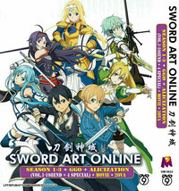 SWORD ART ONLINE Season 1-3 +GGO +Alicization 1-108 +4 Movie +2 OVA English USA