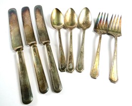 Mixed Lot of Rogers &amp; Son Silverplate Flatware, Monogrammed with &quot;D&quot; - $13.78