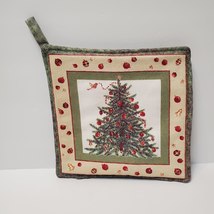 Holiday Pot Holder, Handmade Alice's Cottage, made in USA, Christmas Tree image 1