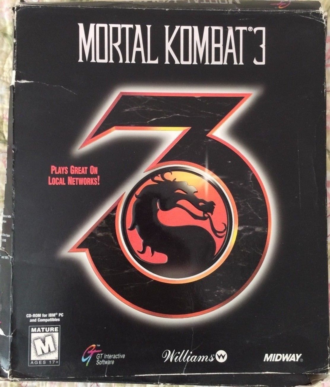 Mortal Kombat 3 DOS PC 1995 Vintage Game CD Rom Disc Manual Moves Sheet ...