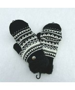Women Girl Mitten Fingerless Insulated Knit w/ Fuzzy lining Thick Winter... - $10.39