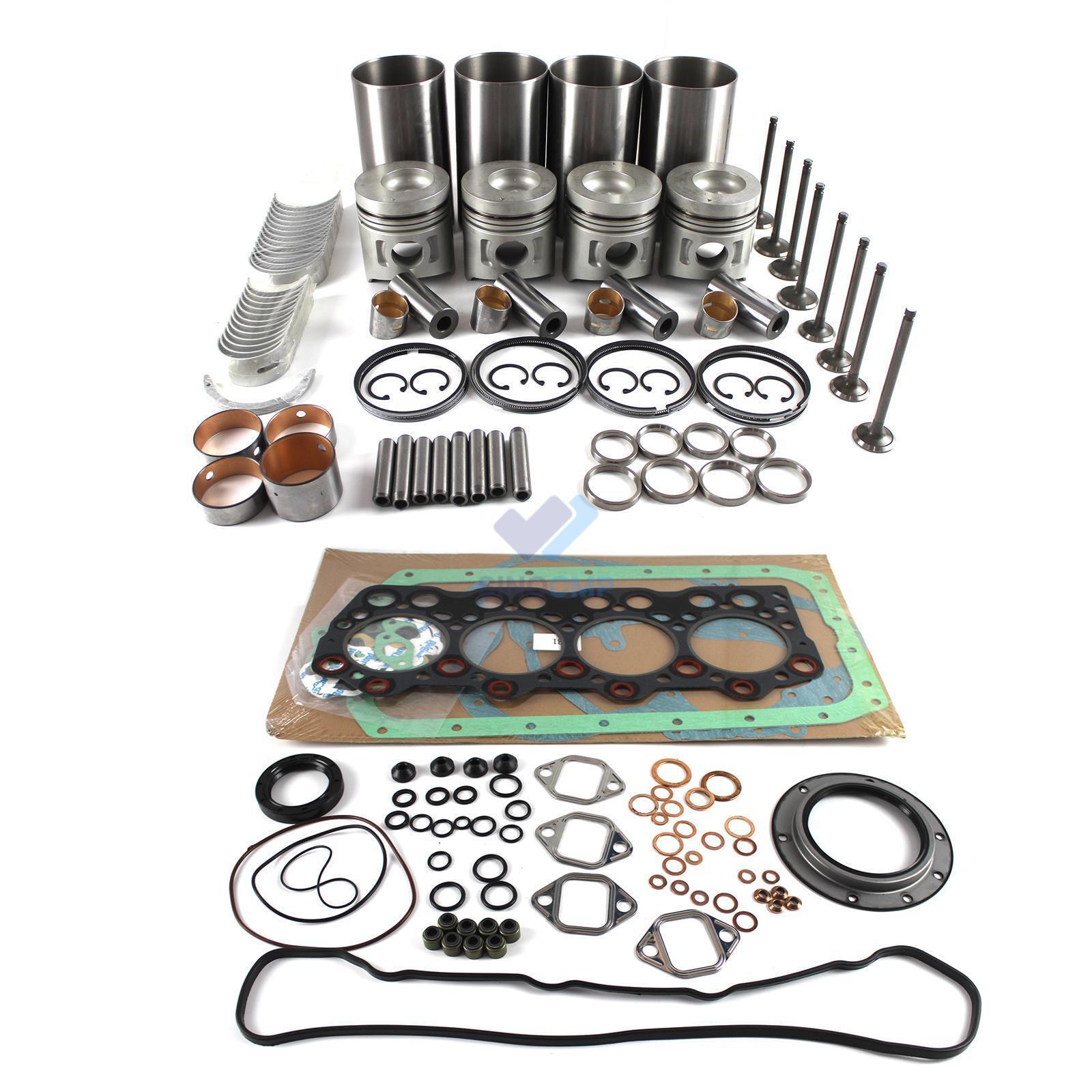 4D31 4D31T Engine Rebuild Kit w/ Valves For Mitsubishi Fuso Canter FE ...