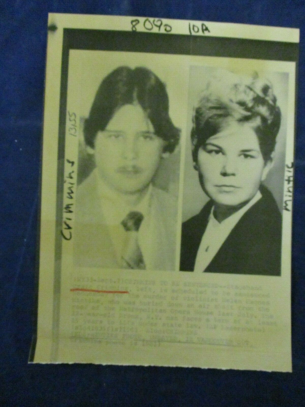 1981 Craig Crimmins murdered Helen Hagnes NY Opera House news Wire