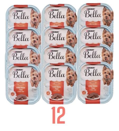 12 Purina Bella Natural Small Breed Pate Wet Dog Food Chicken Flavor Exp 9/2023 - $26.17