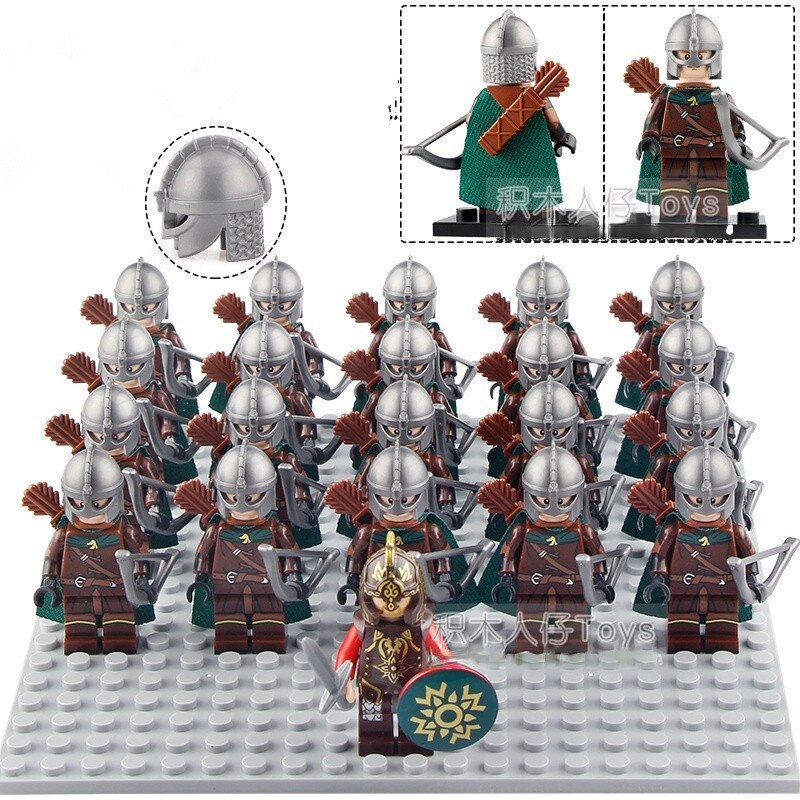 21pcs Lord Of The Rings King Theoden The Rohan Warriors Archers Army Minifigures