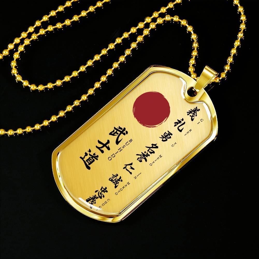 The Seven Virtues of Bushido Necklace Jewelry 24
