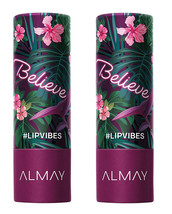 2 Pack Almay Lip Vibes Cream Finish Lipstick  -280 Believe- New/Sealed - $10.73