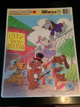 Vintage Golden 1986 POUND PUPPIES Tonka Extra Thick Frame Tray Children&#39;... - $17.79