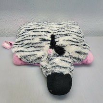 Pillow Pets Zippity Zebra Plush 16" Stuffed Animal Pillow Pink Belly Toy 2010 - $17.63