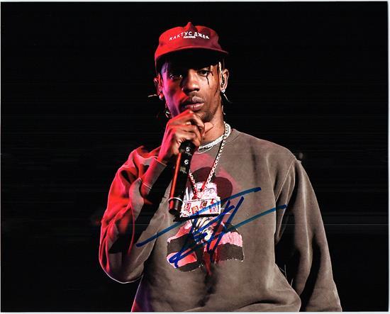 travis scott autographed shoes