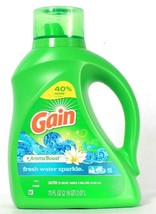 1 Bottle Gain 70 Oz Aroma Boost Fresh Water Sparkle 45 Loads Liquid Detergent