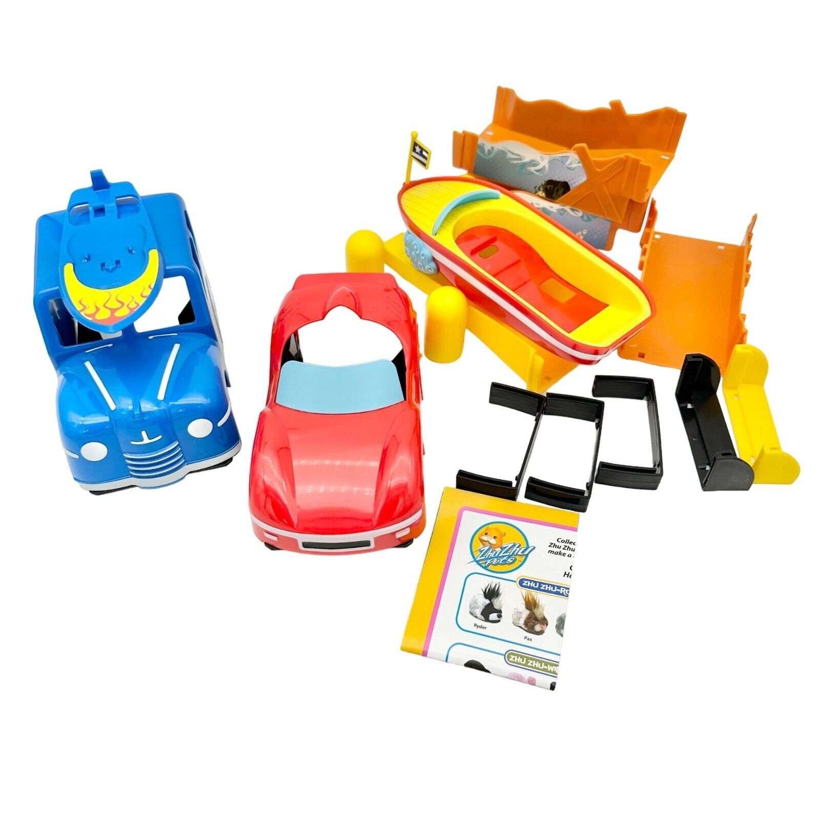 ZhuZhu Pets Accessories Woody Wagon & Surfboard, Cool Coupe, Speed Boat ...