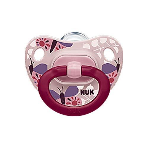 Nuk 62814 6-18 Months Tye Dye Silicone Orthodontic Pacifier 2 Count Girl Colors