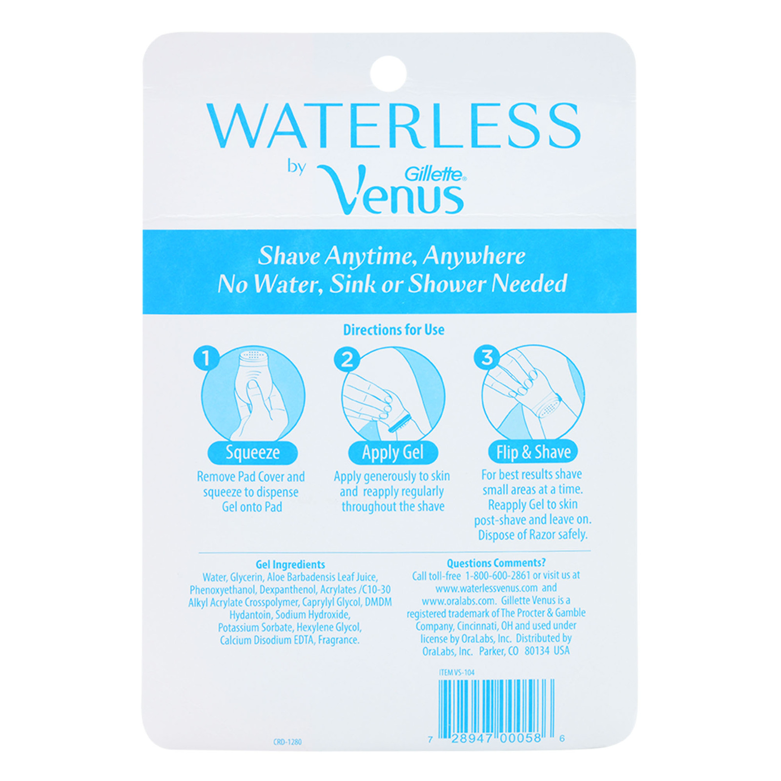 Waterless Razor by Venus | Shave Anytime Without Water - with Aloe ...