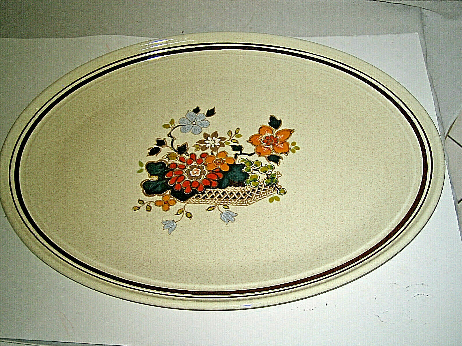 Primary image for Royal Doulton PARADISE GARDEN LS-1041 Oval Serving Platter Large 16 1/2" RARE..