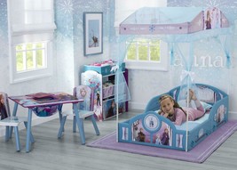 Toddler Canopy Bed Frozen II Disney Princess Elsa Anna Girls Bedroom Sleep Play - $124.13