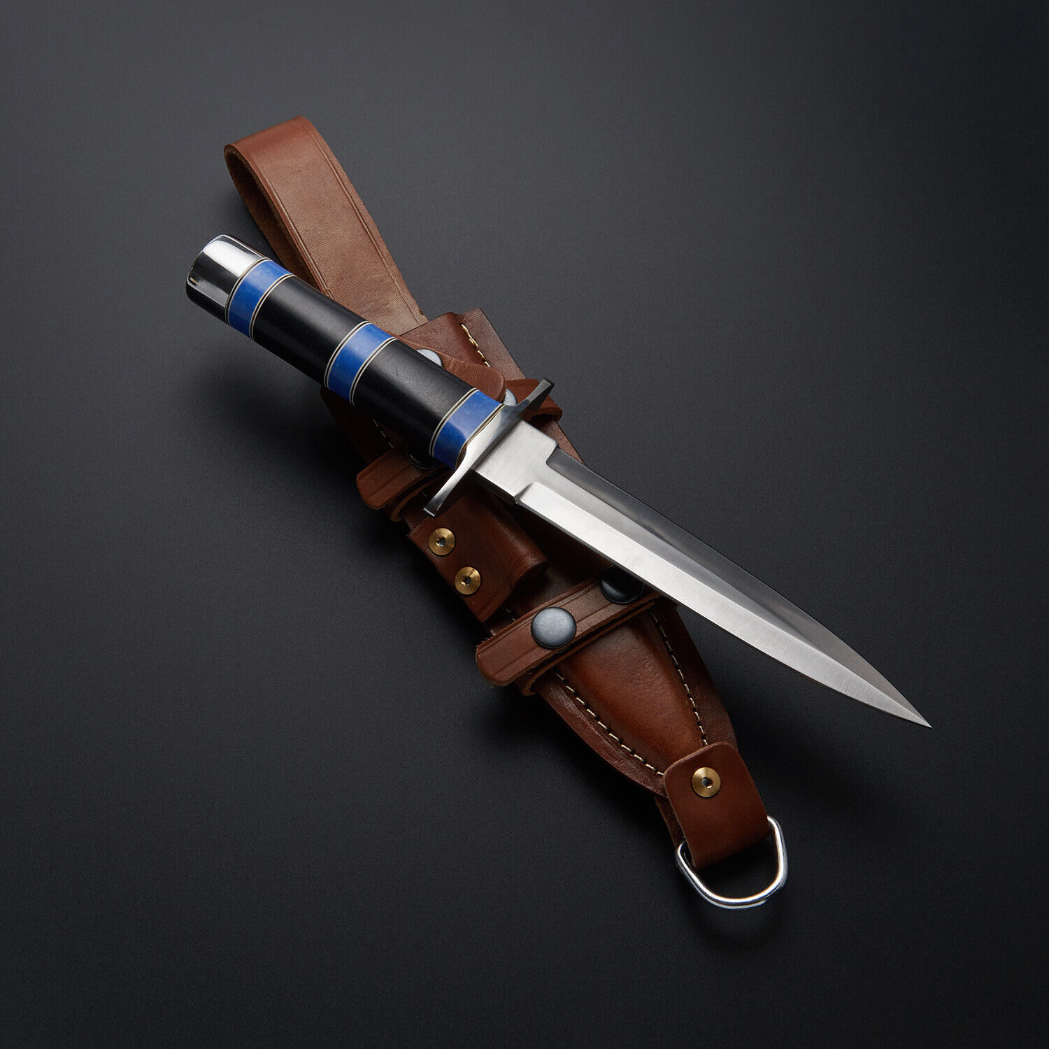 Primary image for HANDCRAFTED D2 STEEL CUSTOMIZED DOUBLE EDGE DAGGER HUNTING SURVIVAL KNIFE