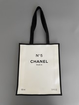CHANEL No. 5 Paris Chic Black & White Canvas Tote Bag - $150.00
