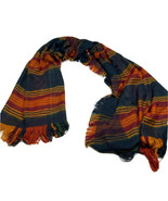 MERONA Blanket Scarf Knit Stripes Fall Winter One Size Women&#39;s EUC Warm ... - $9.05