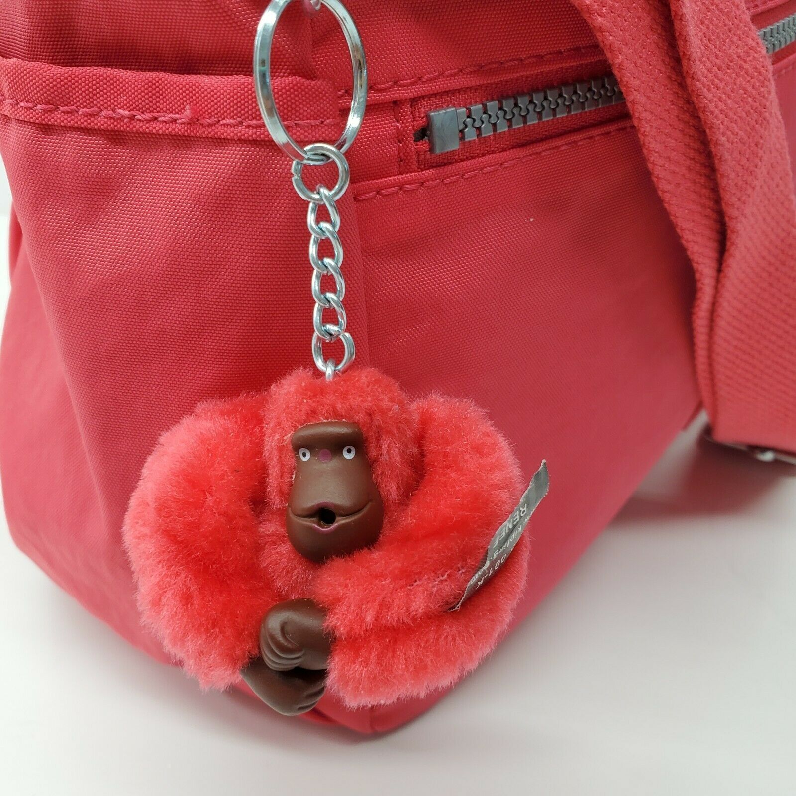 Kipling Red Nylon Cross Body Shoulder Bag Purse Monkey Renee - Women's ...