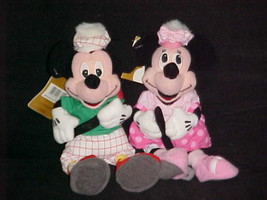Golf Minnie and Caddy Mickey Mouse Bean Bags With Tags From The Disney S... - $24.74