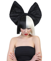 Wig for Australian Singer Black & White Black Bow HW-202 - $31.85