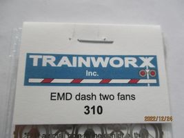 Trainworx Stock # 310 EMD dash two Fans N-Scale image 5