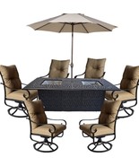  Cast Aluminum Patio Furniture Elisabeth 9 Piece Patio Dining Set Double... - $5,995.00