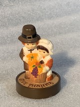 RARE Hallmark Thanksgiving 1976 Pilgrims Kneeling Give Thank Merry Minia... - $69.99