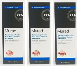 3 xMurad Acne Transforming Powder 0.5oz - NEW Dual-Action Cleanser & Exfoliator - $15.34
