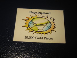 1980 TSR D&D: Dungeon Board Game Piece: Treasure 6th Level Card- Huge Diamond - $1.00