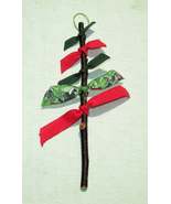 Twig Ribbon Tree Holiday Ornament - Handmade Collectible Ornaments - $12.99