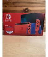 Nintendo Switch Mario Red Blue Video Game Console Limited Edition New In... - $475.20
