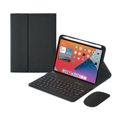 For iPad mini 6th Gen 2021 8.3 Bluetooth Keyboard Mouse Leather Flip Case Cover