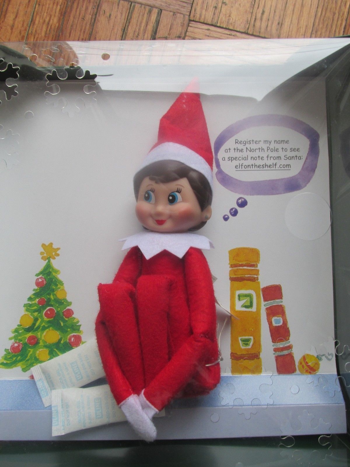 NEW Elf on The Shelf Christmas Tradition Elf BLUE EYES Doll With Book ...